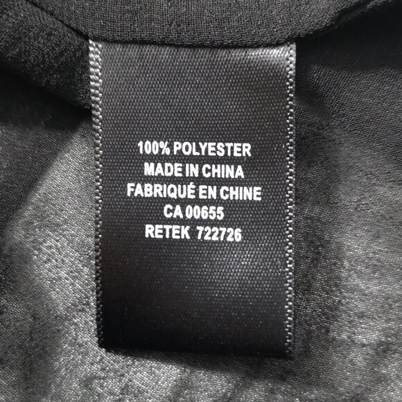 NWT RW&CO Ladies Size Medium Burgundy & Black Lightweight Blouse - Picture 9 of 13